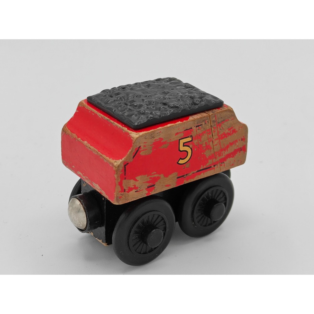 Thomas Wooden Railway James Tender Red Coal Car 5‎ Learning Curve 1260TF100